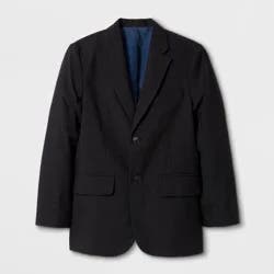 Boys' Suit Jacket - Cat & Jack™ Black 14: Midweight, Notched Collar, 3 Pockets