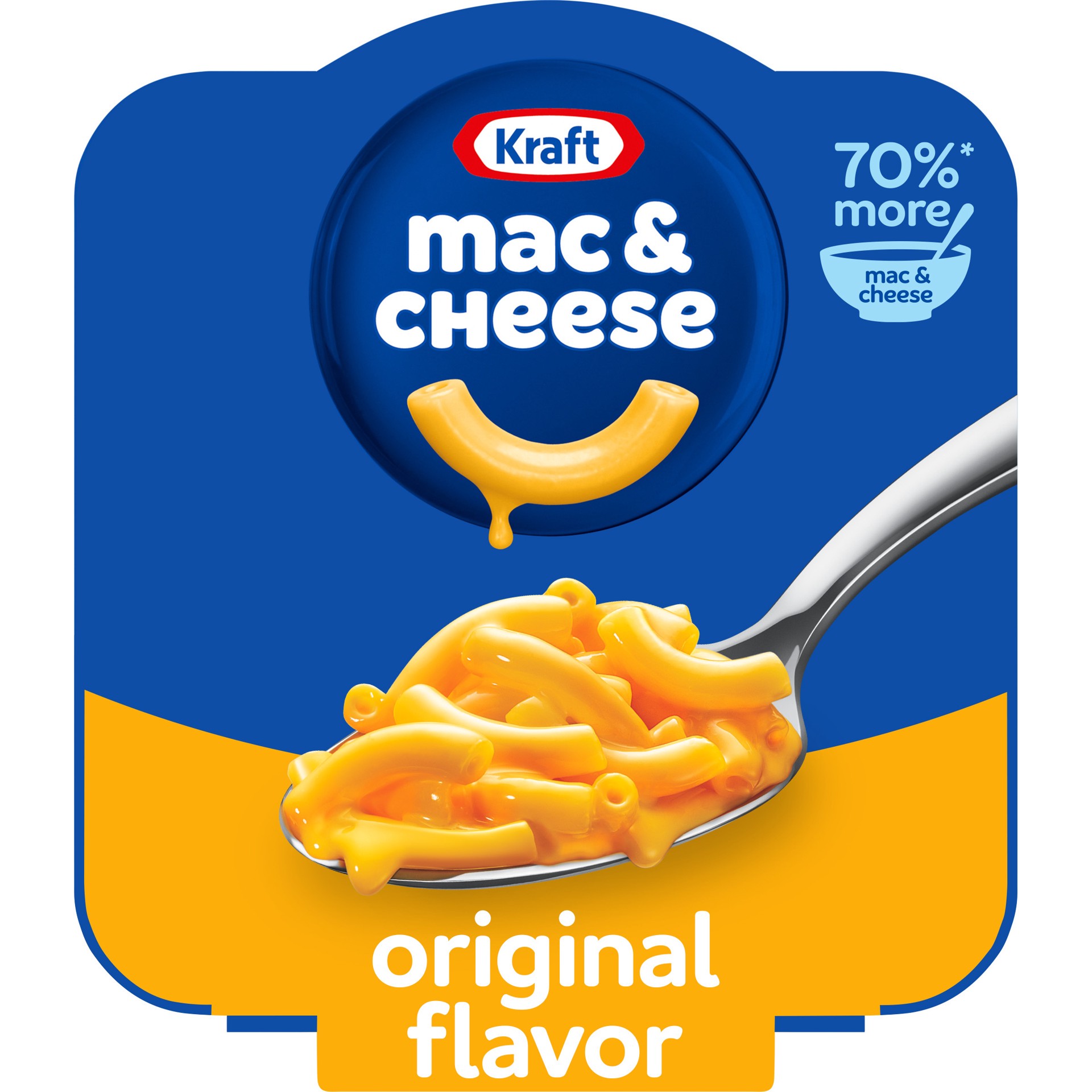 slide 1 of 9, Kraft Original Mac & Cheese Macaroni and Cheese Dinner Big Bowl Dinner, 3.5 oz Tray, 3.5 oz