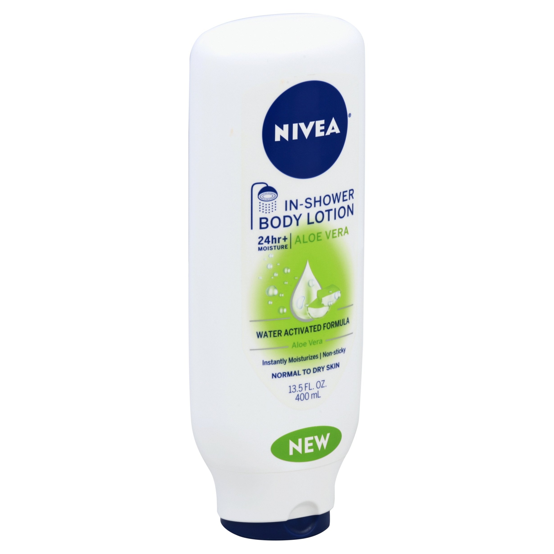 slide 1 of 7, Nivea In-Shower Aloe Vera Body Lotion, 13.5 oz