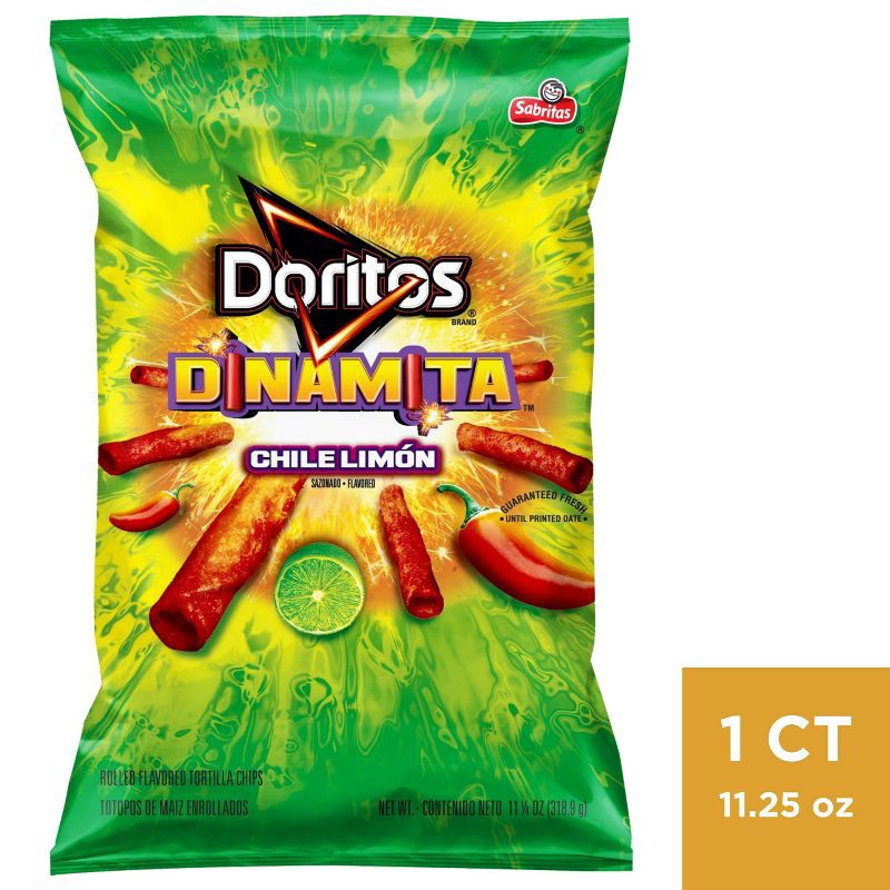 slide 1 of 5, Doritos Chili Limon Tortilla Chips - 11.25oz, 11.25 oz