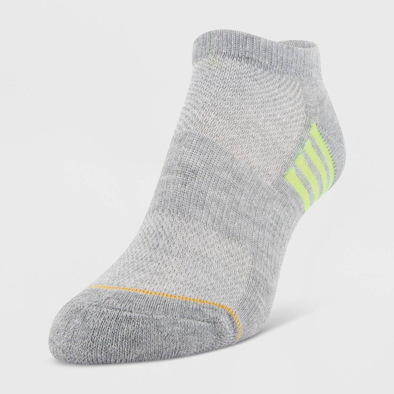slide 3 of 3, All Pro Women's 6pk Pack Aqua No Show Cush Socks - Gray 4-10: Moisture Wicking, Arch Support, Quick Drying, 6 ct