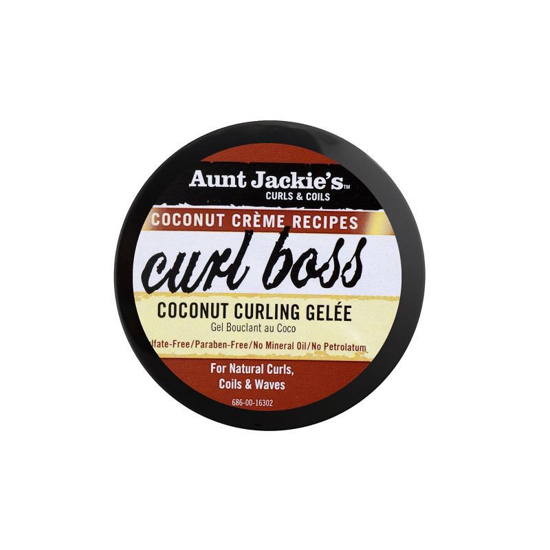 slide 3 of 4, Aunt Jackie's Coconut Creme Recipes Curl Boss Coconut Curling Gelee - 15oz, 15 oz