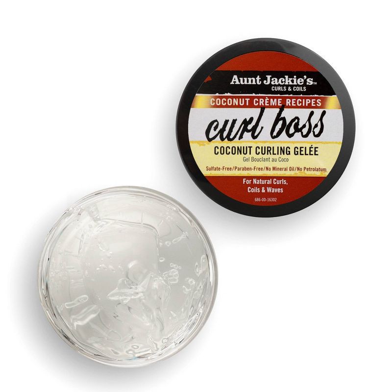 slide 4 of 4, Aunt Jackie's Coconut Creme Recipes Curl Boss Coconut Curling Gelee - 15oz, 15 oz