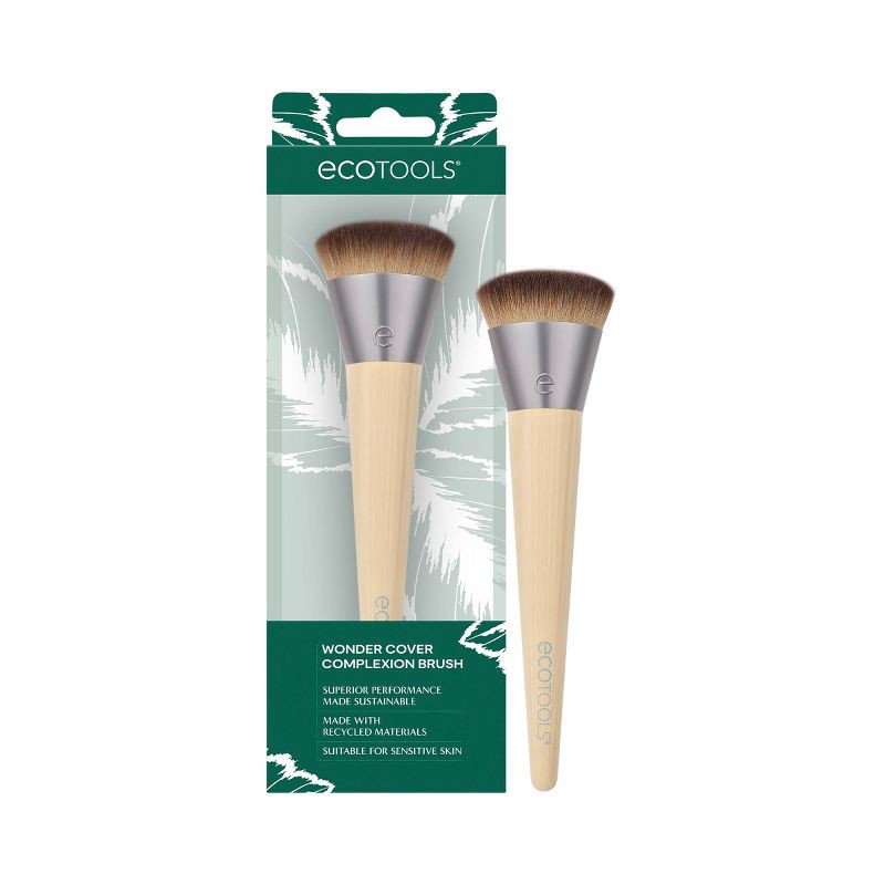 slide 1 of 8, EcoTools Wonder Cover Complexion Makeup Brush, 1 ct