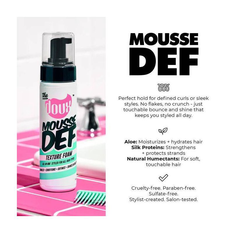 slide 3 of 10, The Doux Mousse Def Texture Foam Curl Enhancer - 7 fl oz, 7 fl oz