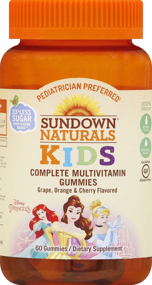 slide 3 of 4, Sundown Naturals Kids Princess Multivitamins Gummies, 60 ct