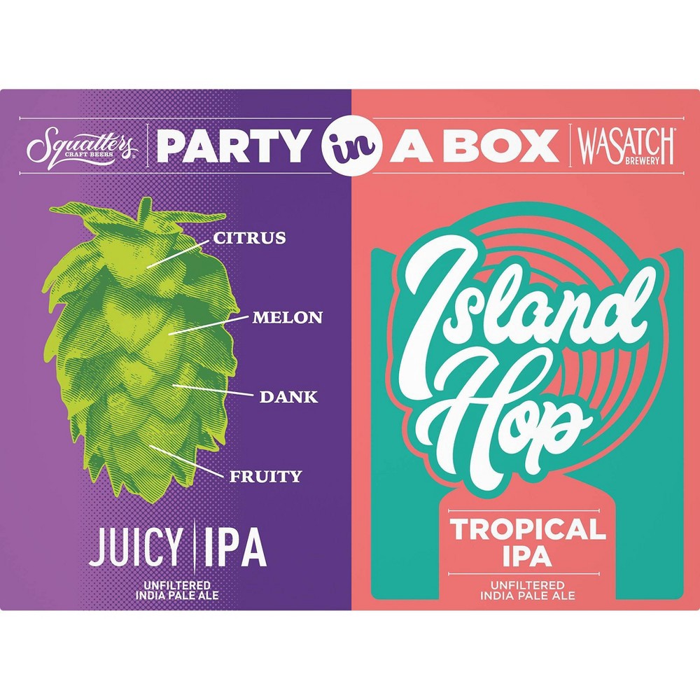 slide 2 of 2, Wasatch Brewery Wasatch Brewing Party in a Box Variety Pack - 12pk/12 fl oz Cans, 12 ct; 12 fl oz