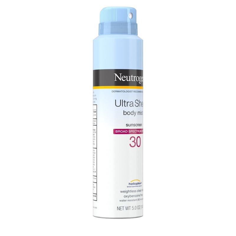 slide 3 of 7, Neutrogena Ultra Sheer Lightweight Sunscreen Spray - SPF 30 - 5oz, 30 x 5 oz