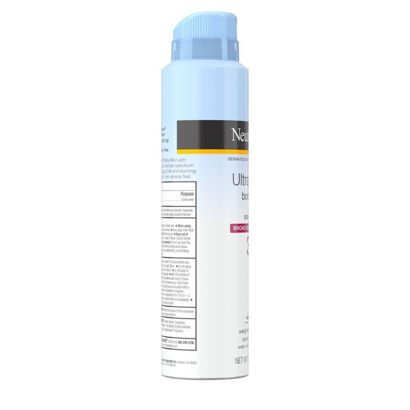 slide 7 of 7, Neutrogena Ultra Sheer Lightweight Sunscreen Spray - SPF 30 - 5oz, 30 x 5 oz