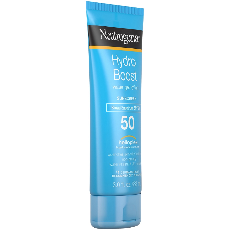 slide 3 of 6, Neutrogena Gel Moisturizing Sunscreen Lotion - SPF 50, 3 fl oz