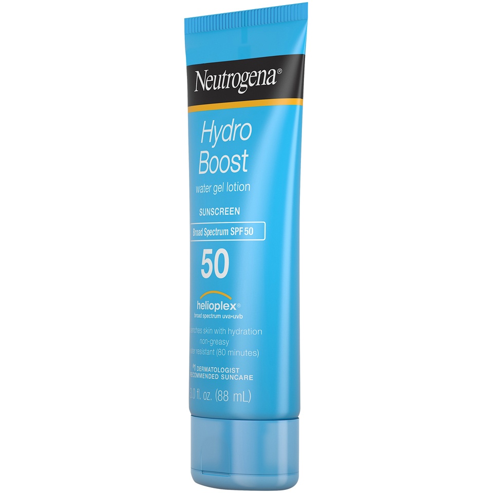 slide 4 of 6, Neutrogena Gel Moisturizing Sunscreen Lotion - SPF 50, 3 fl oz