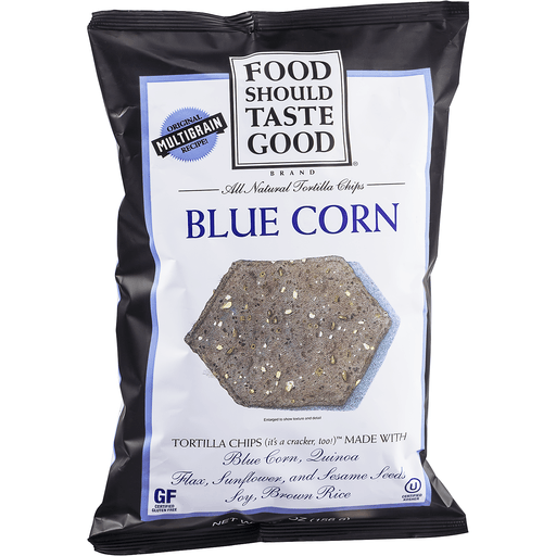 slide 2 of 9, Food Should Taste Good Tortilla Chips Gluten Free non-GMO Blue Corn, 5.5 oz