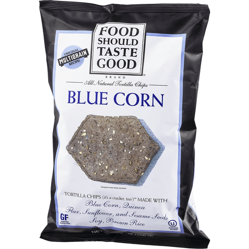 slide 3 of 9, Food Should Taste Good Tortilla Chips Gluten Free non-GMO Blue Corn, 5.5 oz