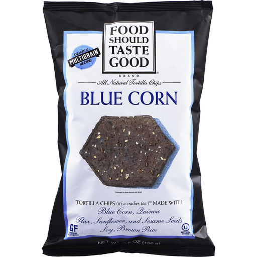 slide 4 of 9, Food Should Taste Good Tortilla Chips Gluten Free non-GMO Blue Corn, 5.5 oz