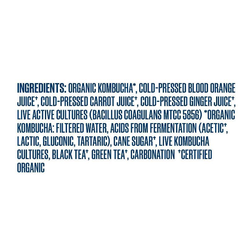 slide 6 of 7, Health-Ade Organic Vegan Blood Orange Carrot Ginger Kombucha - 16 fl oz, 16 fl oz