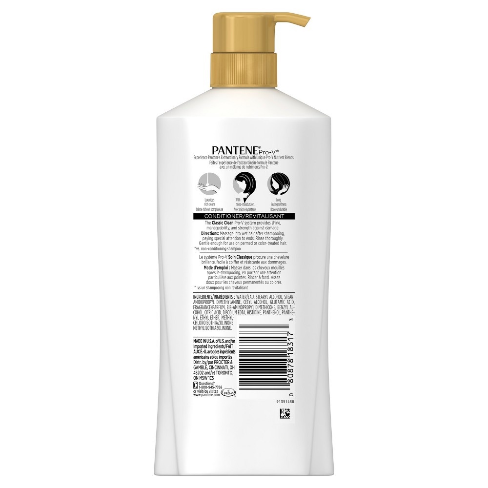 slide 3 of 3, Pantene Pro-V Classic Clean Conditioner, 23.7 fl oz