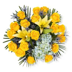 Bloom Haus 18 Plus Rose Bouquet - Yellow
