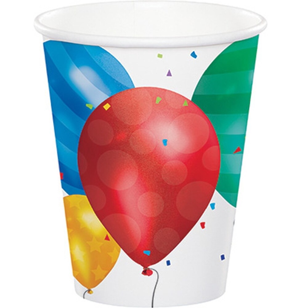 slide 1 of 6, Creative Converting Balloon Blast 9oz Cup, 8 ct