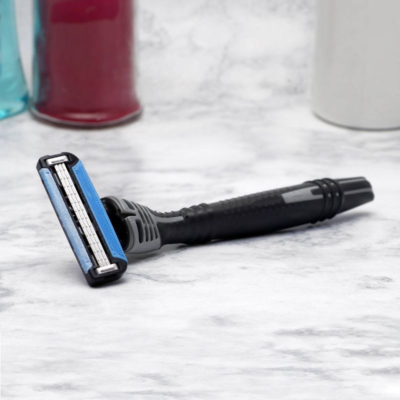 slide 6 of 7, Men's Triple Blade Disposable Razor - 3ct - up&up™, 3 ct