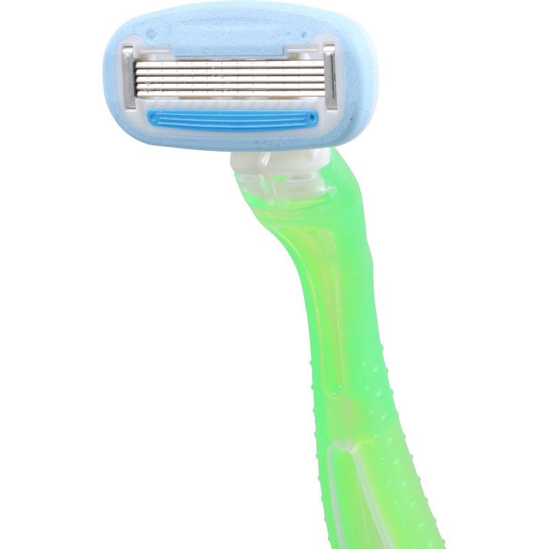 slide 4 of 7, Women's 5 Blade Disposable Razor - 2ct - up&up™, 2 ct