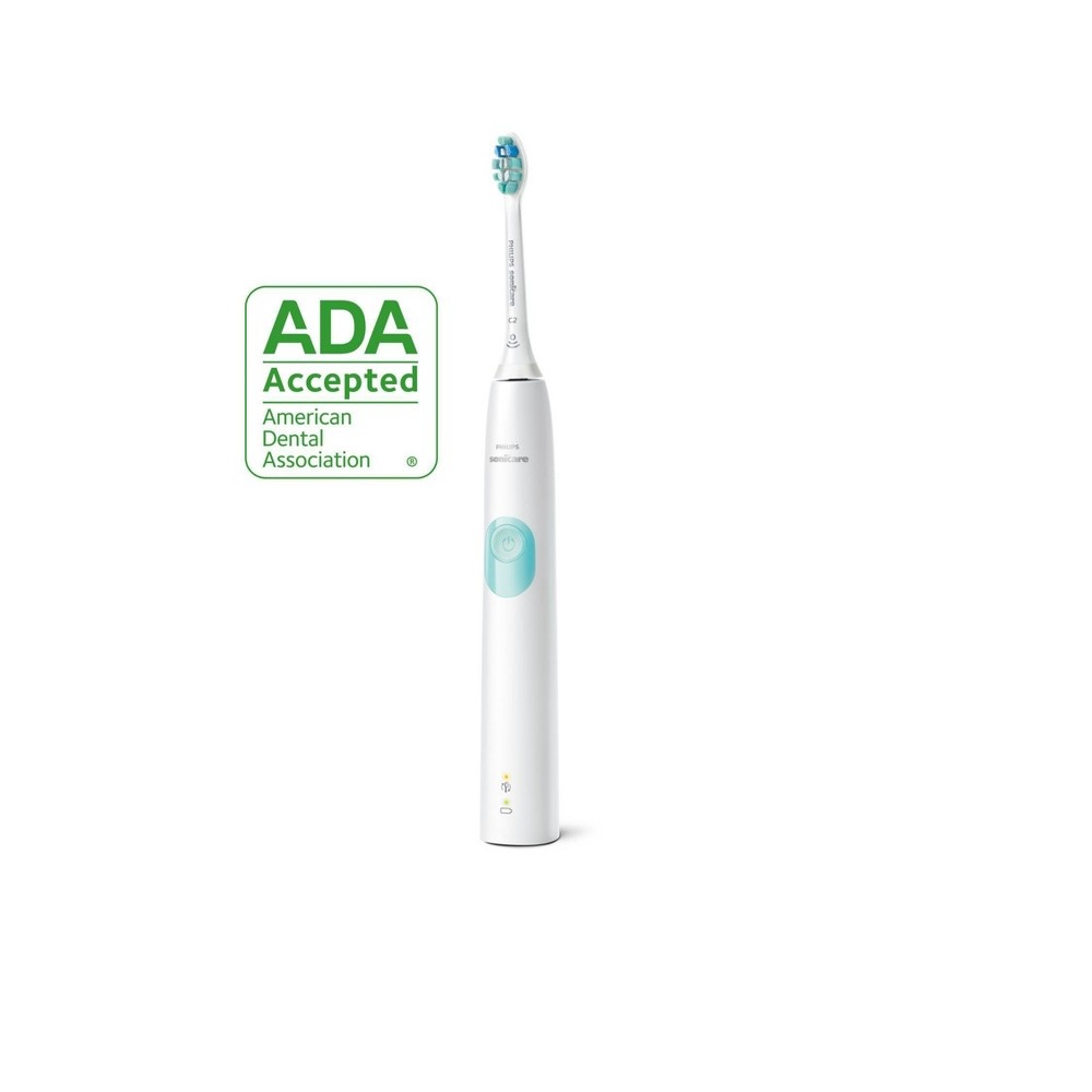 slide 2 of 7, Philips Sonicare Protective Clean 4100 Plaque White Mint Powered Toothbrush, 1 ct