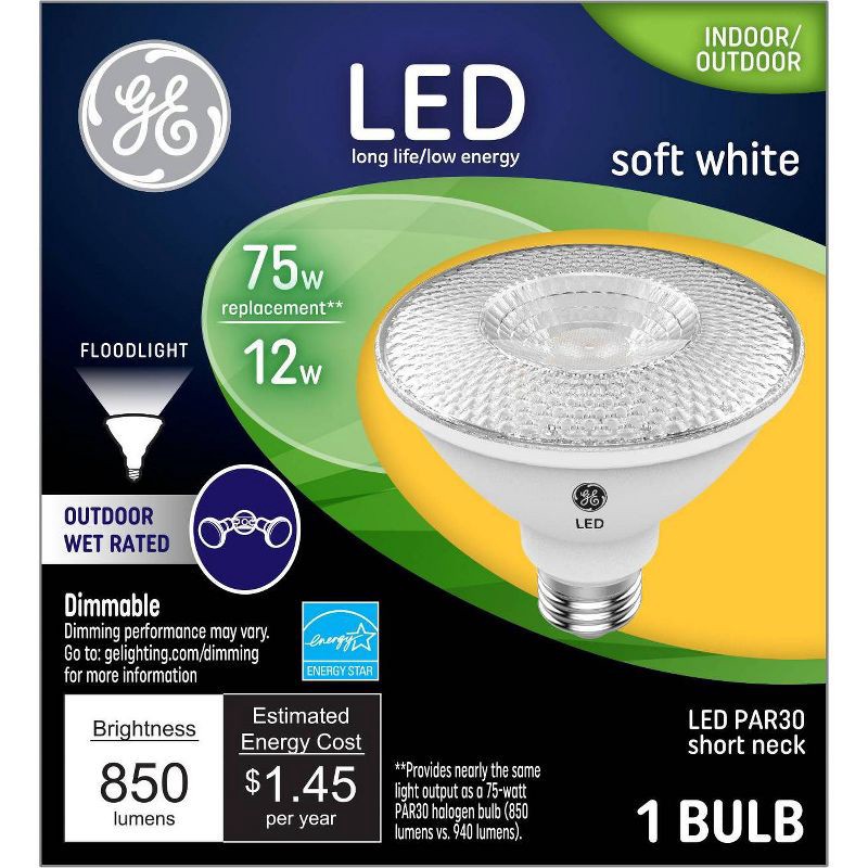 slide 1 of 2, GE Household Lighting GE 75W LED Light Bulbs White, 1 ct