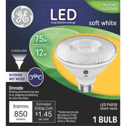 GE Household Lighting GE 75W PAR30 LED Light Bulbs Soft White