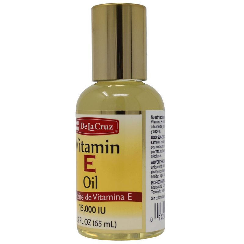 slide 2 of 4, De La Cruz Vitamin E Oil - 2.2 fl oz, 2.2 fl oz