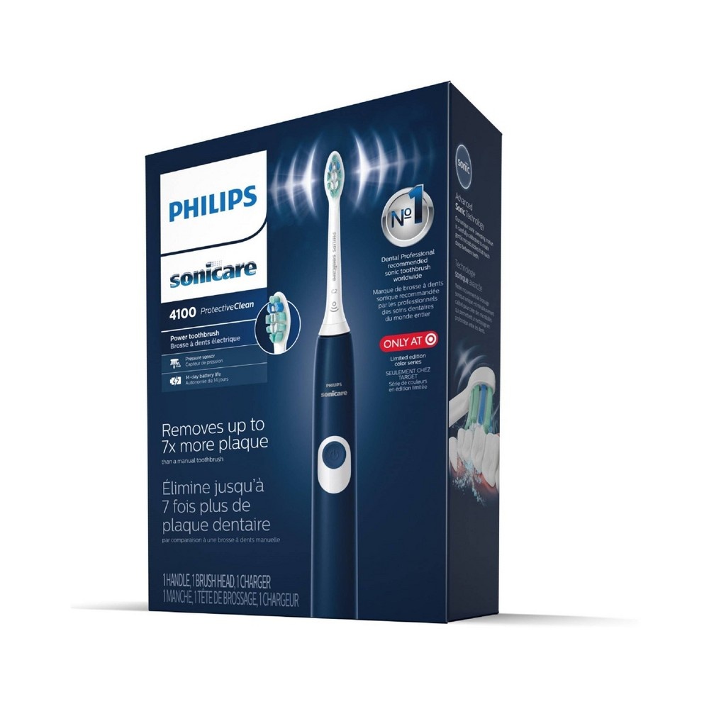 slide 6 of 6, Philips Sonicare Protective Clean 4100 Plaque Control Rechargeable Electric Toothbrush - HX6810/50, 1 ct