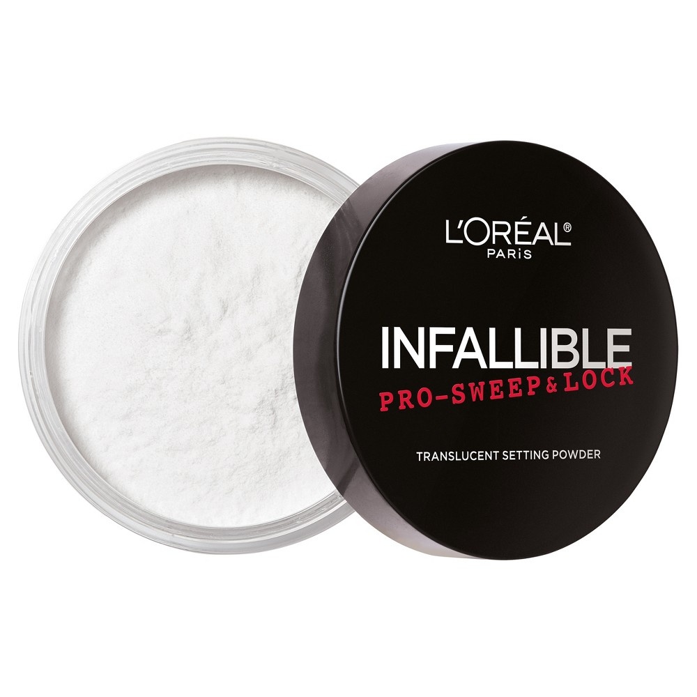 slide 2 of 3, L'Oreal Paris L'Oréal Paris Infallible Pro Sweep & Lock Loose Setting Powder Translucent- 0.28oz, 0.28 oz