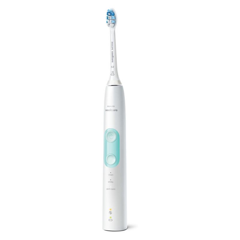 slide 2 of 6, Philips Sonicare ProtectiveClean 5100 Gum Health Rechargeable Electric Toothbrush - HX6857/11 - White, 1 ct