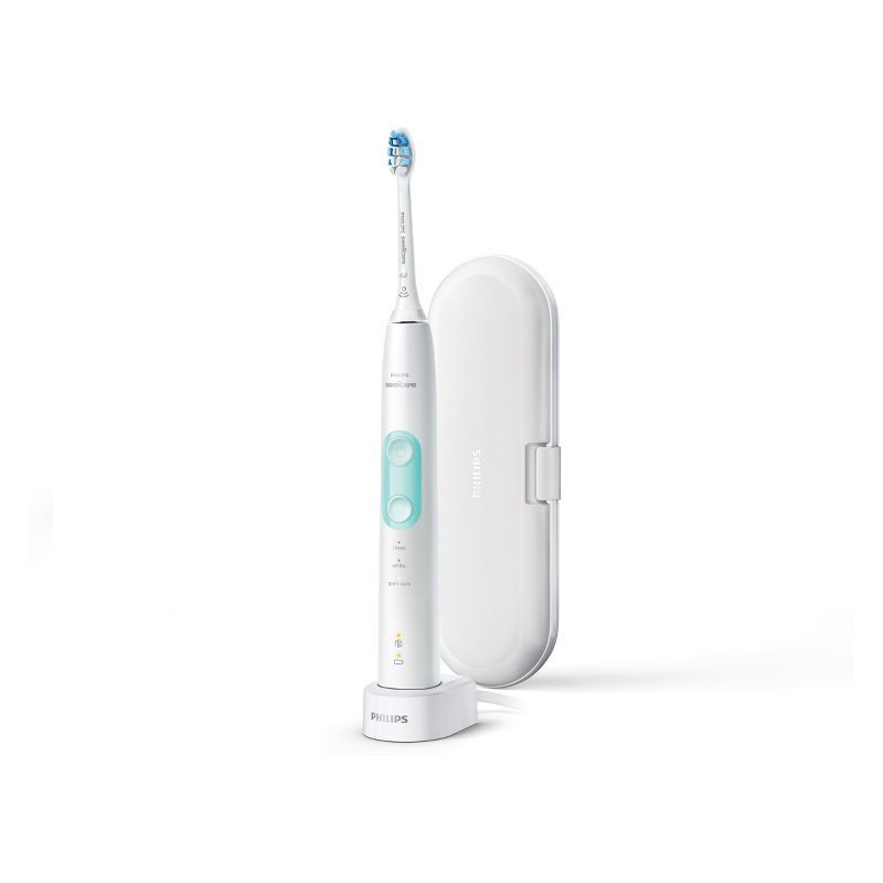 slide 4 of 6, Philips Sonicare ProtectiveClean 5100 Gum Health Rechargeable Electric Toothbrush - HX6857/11 - White, 1 ct