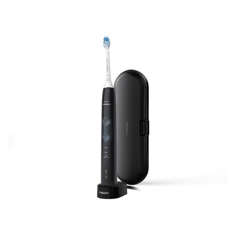 slide 7 of 7, Philips Sonicare ProtectiveClean 5100 Gum Health Rechargeable Electric Toothbrush - HX6850/60 - Black, 1 ct