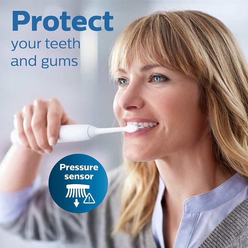 slide 5 of 8, Philips Sonicare ProtectiveClean 6100 Whitening Rechargeable Electric Toothbrush - HX6877/21 - White, 1 ct