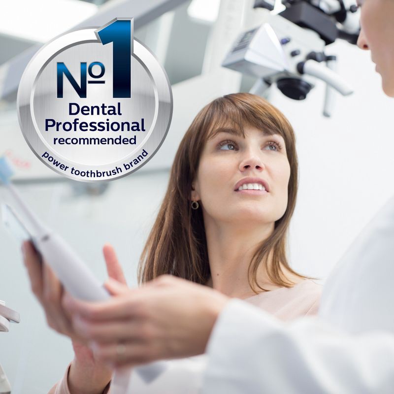 slide 8 of 8, Philips Sonicare ProtectiveClean 6100 Whitening Rechargeable Electric Toothbrush - HX6877/21 - White, 1 ct