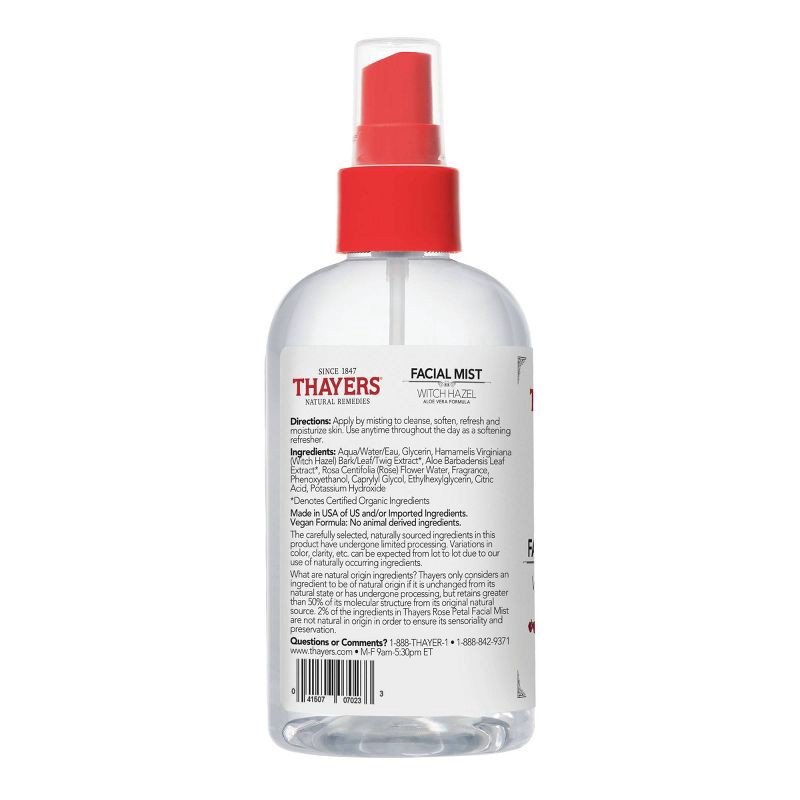 slide 2 of 10, Thayers Natural Remedies Witch Hazel Alcohol Free Toner Facial Mist with Rose - 8 fl oz, 8 fl oz