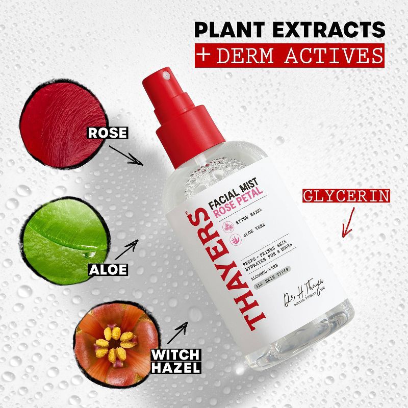slide 4 of 7, Thayers Natural Remedies Witch Hazel Alcohol Free Toner Facial Mist with Rose - 8 fl oz, 8 fl oz