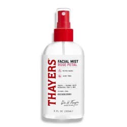 Thayers Natural Remedies Thayers Remedies Witch Hazel Alcohol Free Toner Facial Mist with Rose - 8 fl oz: Paraben-Free, Sulfate-Free, Vegan, Contains Charcoal