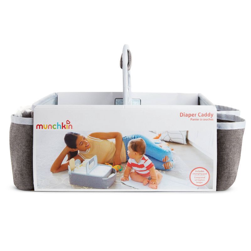 slide 5 of 6, Munchkin Portable Diaper Caddy Organizer - Gray, 1 ct