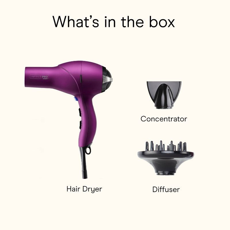 slide 9 of 9, Conair Magenta Soft Touch AC Motor Salon Professional Hair Dryer - 1875 Watts, 1 ct