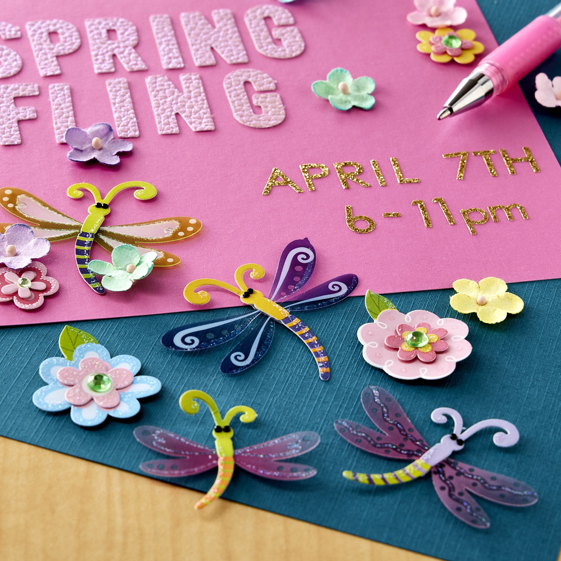 slide 2 of 3, Dimensional Dragonflies Stickers By Recollections, 3 in x 6.375 in