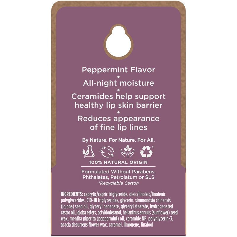 slide 12 of 12, Burt's Bees Natural Overnight Intensive Lip Treatment - Ultra-Conditioning Lip Care - 0.25oz, 0.25 oz