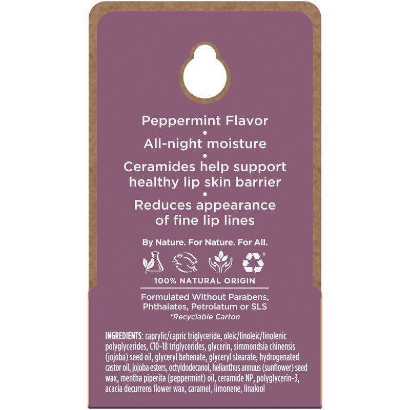 slide 9 of 12, Burt's Bees Natural Overnight Intensive Lip Treatment - Ultra-Conditioning Lip Care - 0.25oz, 0.25 oz