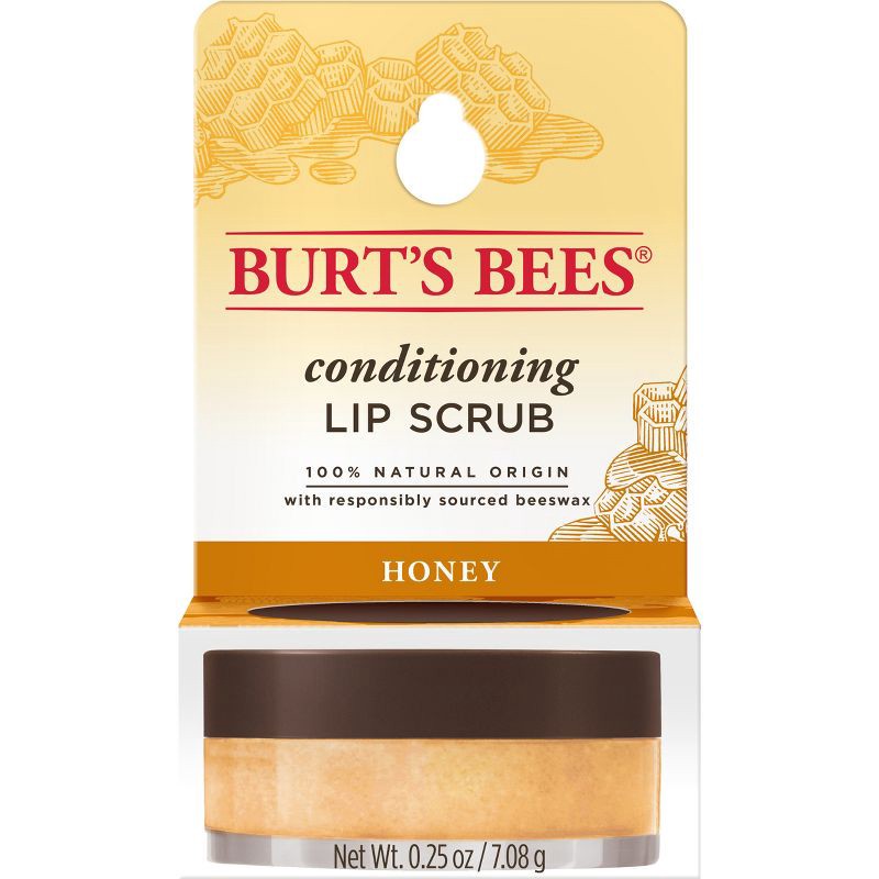 slide 4 of 14, Burt's Bees Natural Conditioning Lip Scrub with Exfoliating Honey Crystals - 0.25oz, 0.25 oz