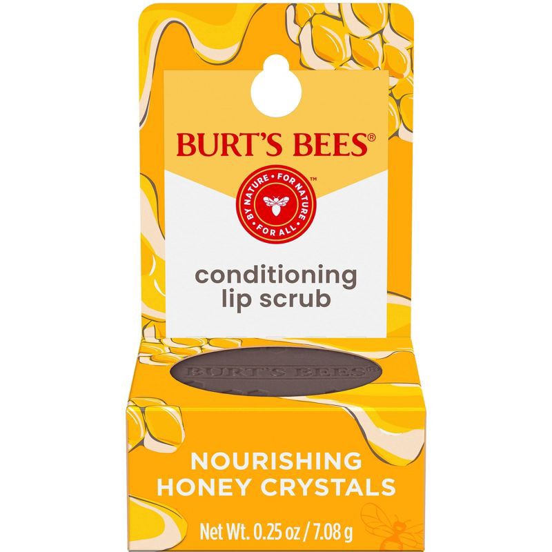 slide 1 of 14, Burt's Bees Natural Conditioning Lip Scrub with Exfoliating Honey Crystals - 0.25oz, 0.25 oz