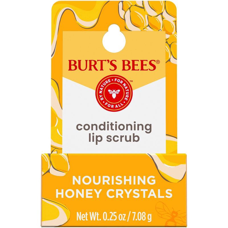 slide 9 of 14, Burt's Bees Natural Conditioning Lip Scrub with Exfoliating Honey Crystals - 0.25oz, 0.25 oz