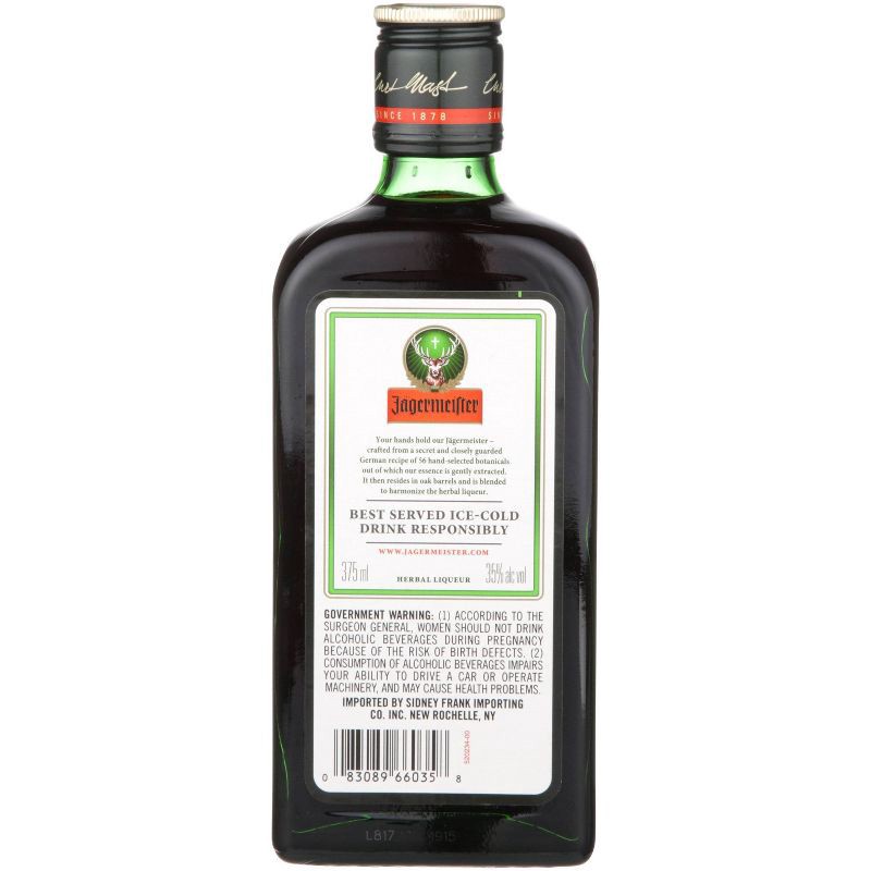 slide 3 of 3, Jagermeister Liqueur - 375ml Bottle, 375 ml