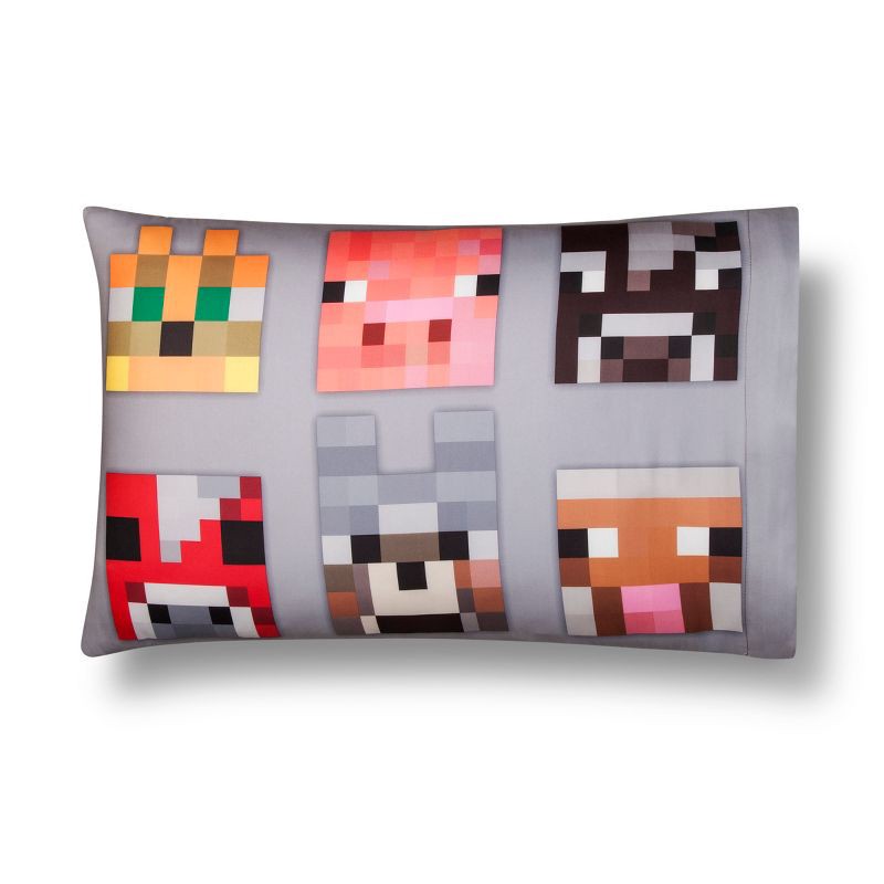 slide 2 of 3, Minecraft Standard Kids' Pillow Cases, 1 ct