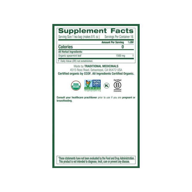 slide 2 of 6, Traditional Medicinals Traditional Spearmint - 16ct, 16 ct