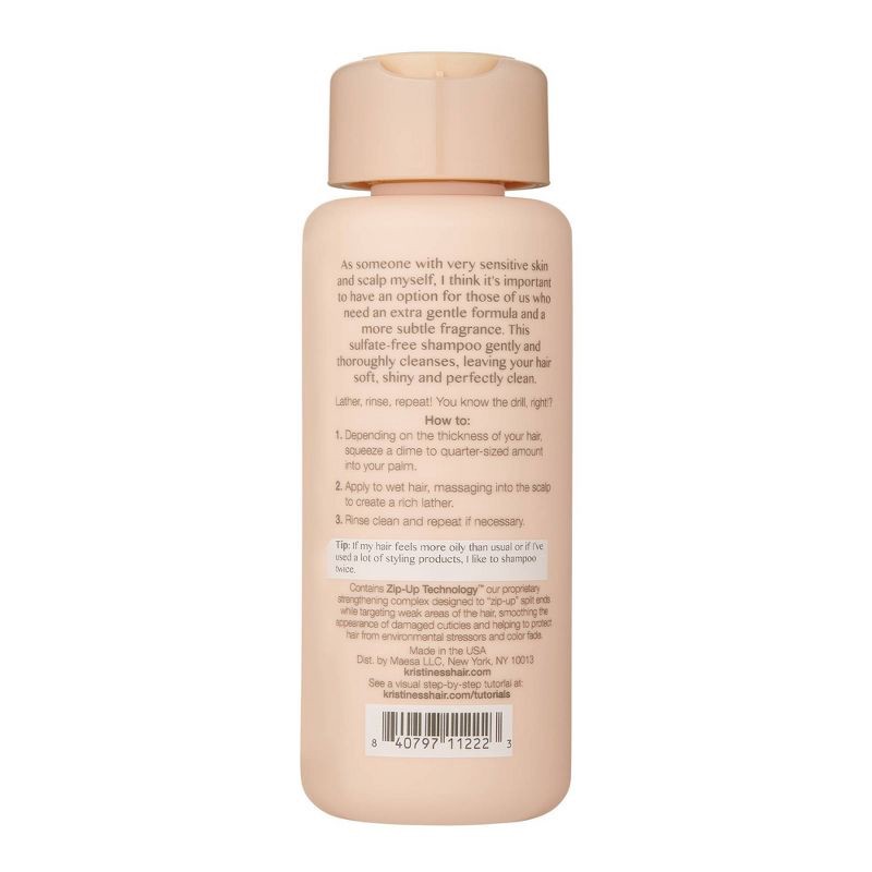 slide 6 of 6, Kristin Ess Hair Extra Gentle Shampoo for Sensitive Skin + Scalp, Gently Cleanses, Color Safe, Sulfate Free + Vegan - 10 fl oz, 10 fl oz